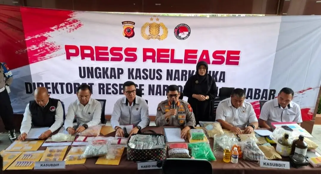 Polda Jabar Bongkar 257 Kasus Narkoba Selama September, 317 Tersangka Diamankan