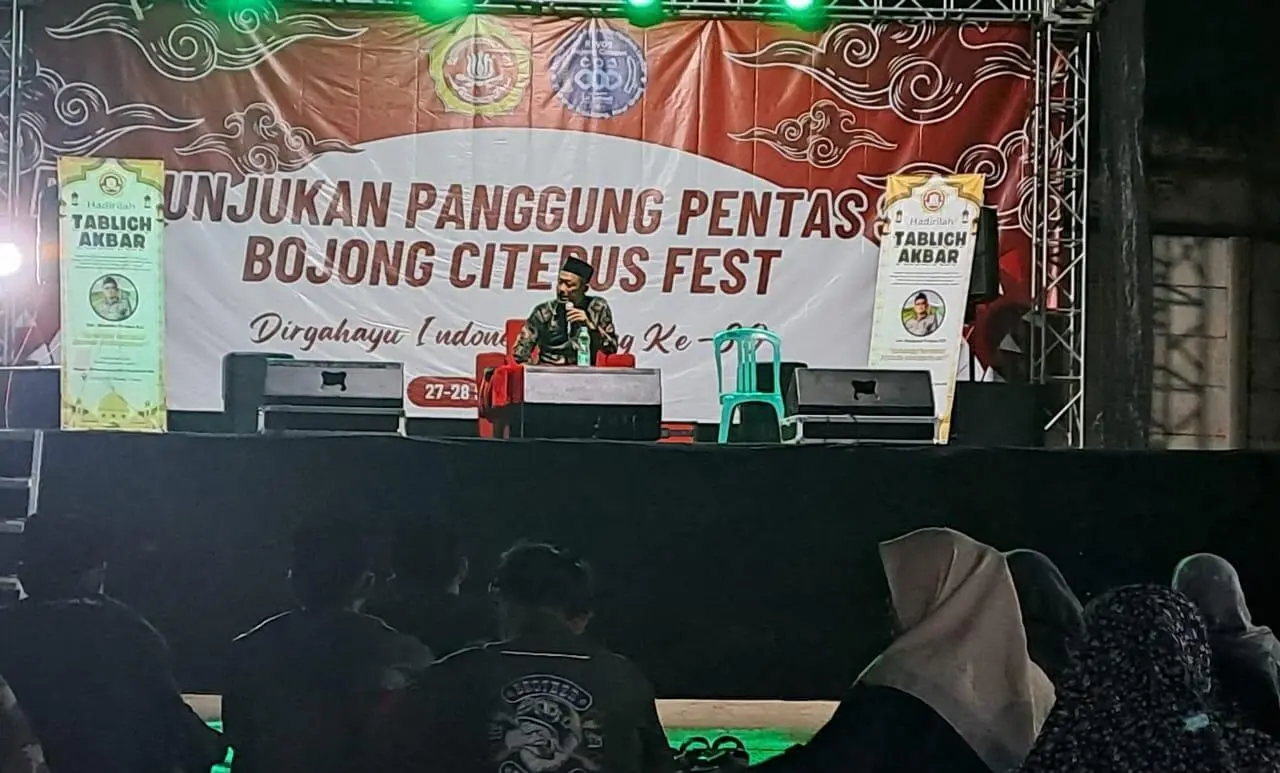Tabligh Akbar Tutup Rangkaian HUT RI ke-80 di Kampung Bojong Citepus : Warga Bersatu dalam Khidmat dan Kebersamaan