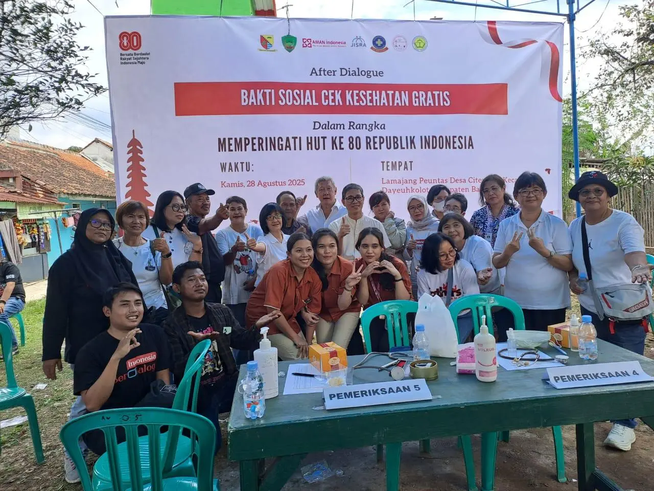 Bakti Sosial Cek Kesehatan Gratis  AMAN Indonesia dan PRIMA Dapat Dukungan Tri Rahmanto