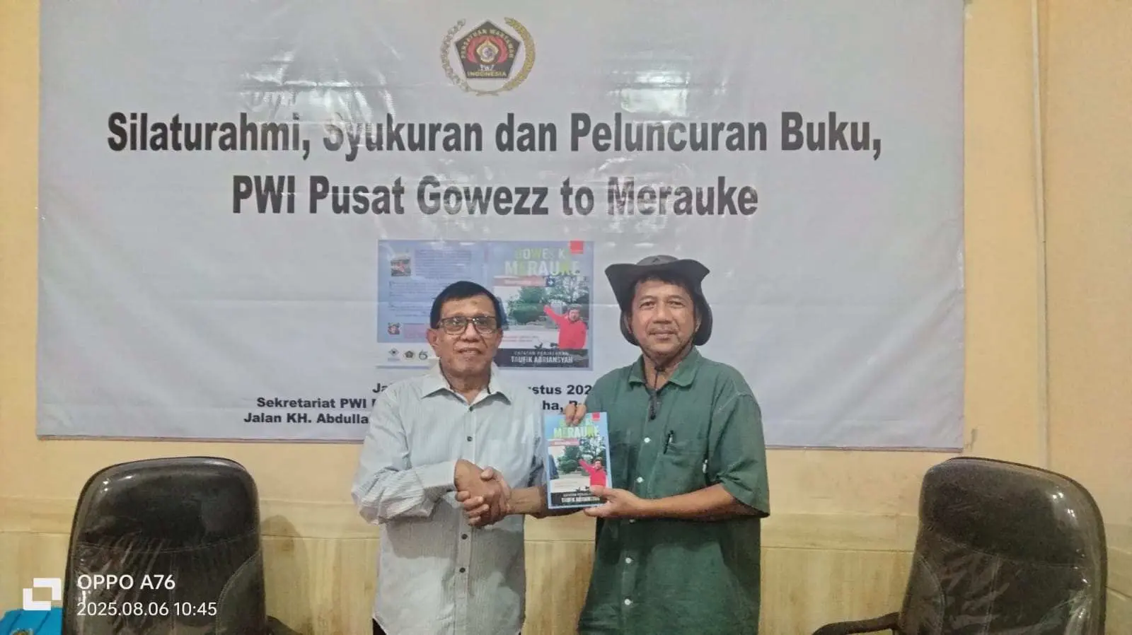 Ketua Umum PWI Pusat Hendry Ch Bangun sambut baik kedatangan Taufik Abriansyah 
