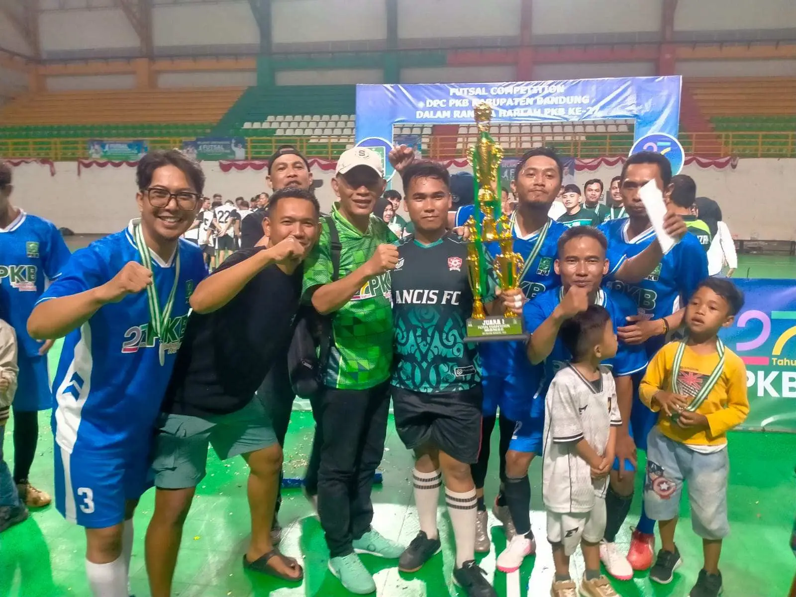 Dalam Rangka Harlah PKB ke-27, Tarya Witarsa Ucapkan Selamat Kepada Para Juara Futsal Competition 