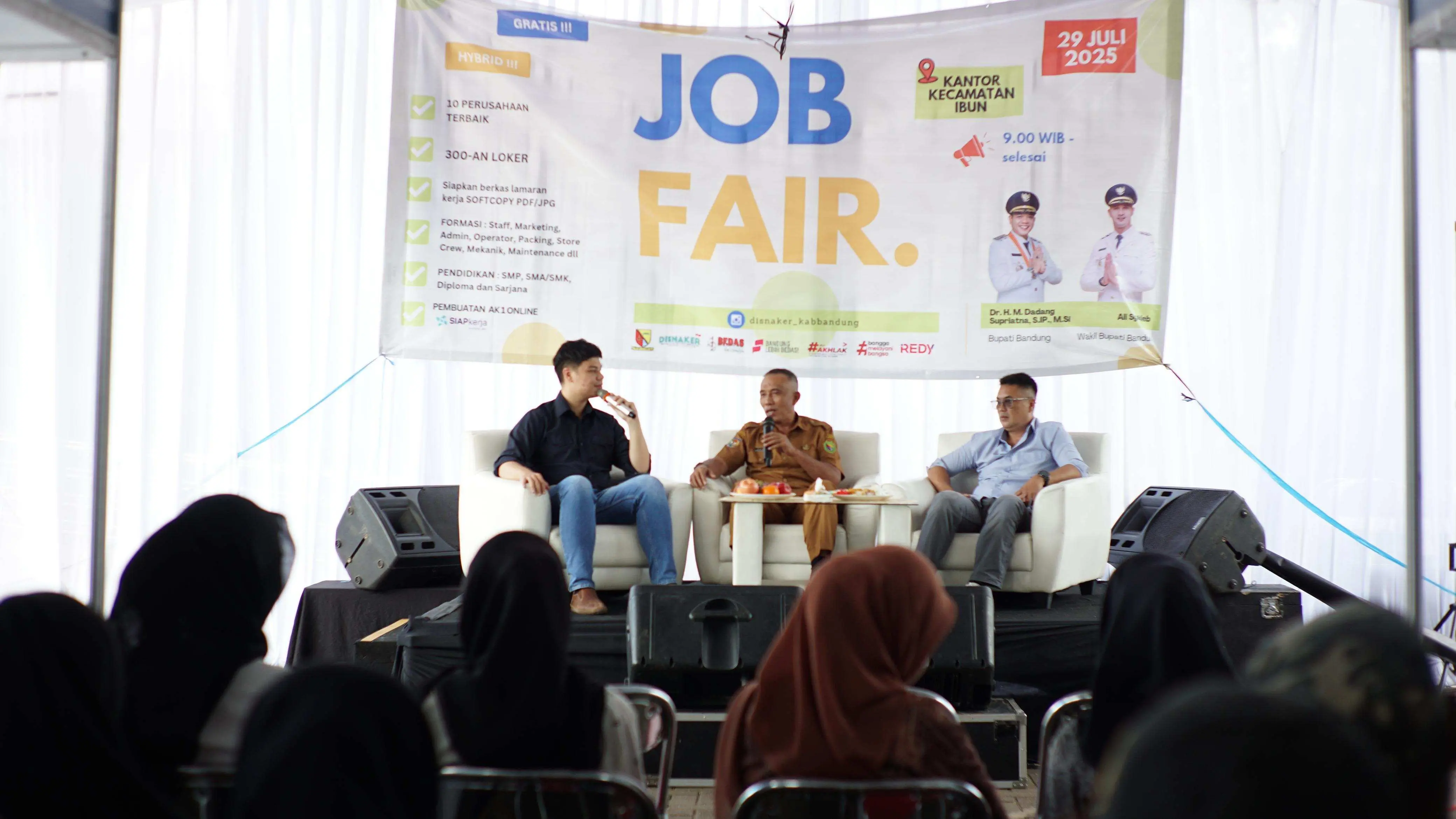 Disnaker Kabupaten Bandung Kembali Buka Kesempatan 300 Loker Bagi Pencari Kerja